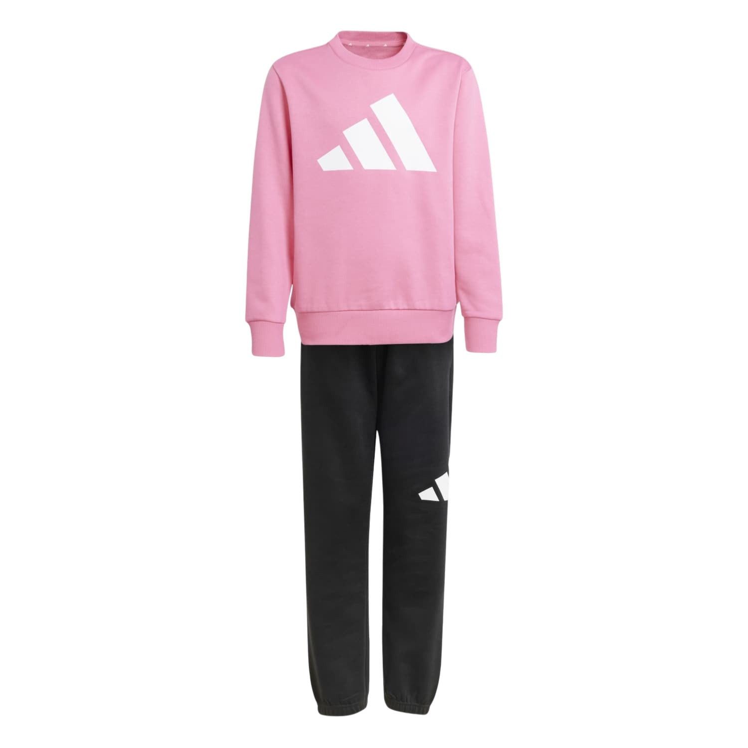 adidas Performance Jogginganzug Essentials (Baumwolle-Mischung) pink/schwarz Mädchen