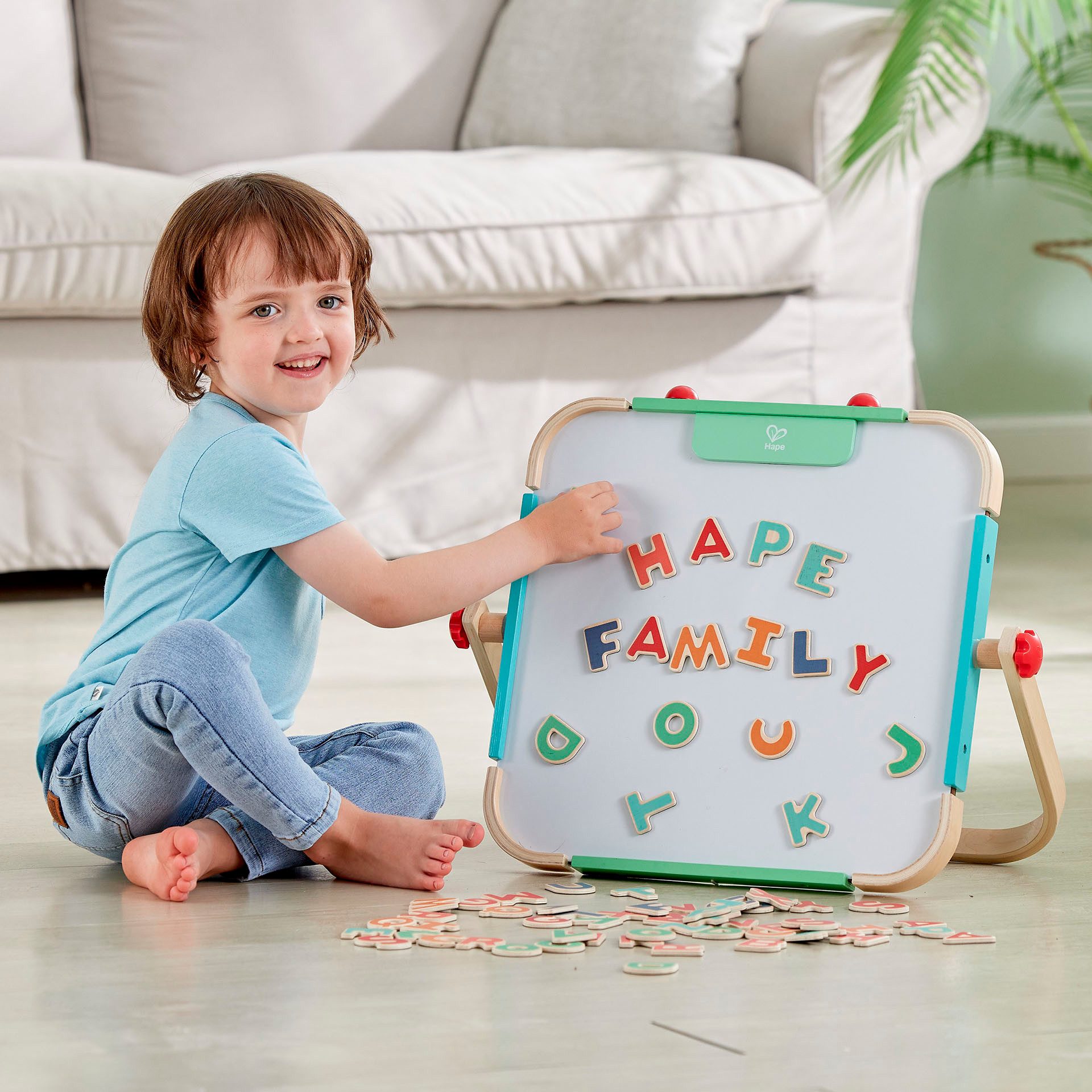 Hape Begrenzungsmagnetband Magnetische Buchstaben