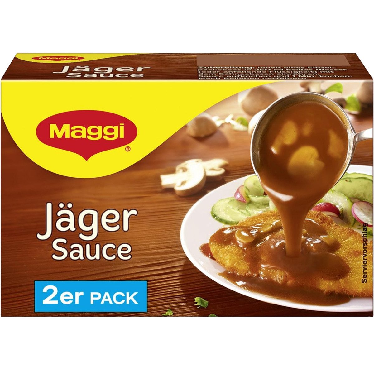 MAGGI Saucen, Maggi Jäger Sauce perfekt zu Schnitzel und Steaks 2er für 2x 250ml