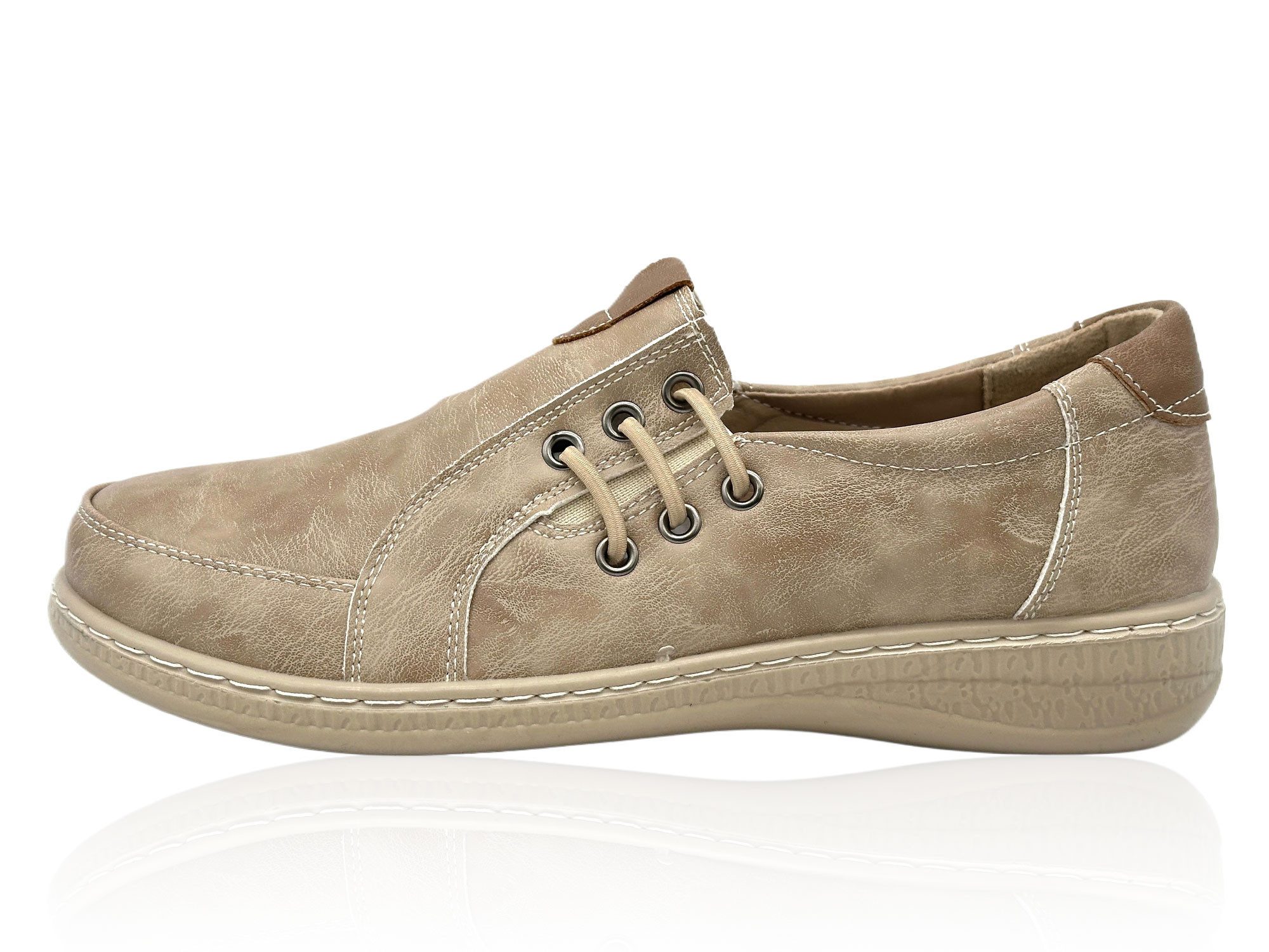 Nowaland Bequeme Damen-Slipper Mokassin Leicht, atmungsaktiv und komfortabel