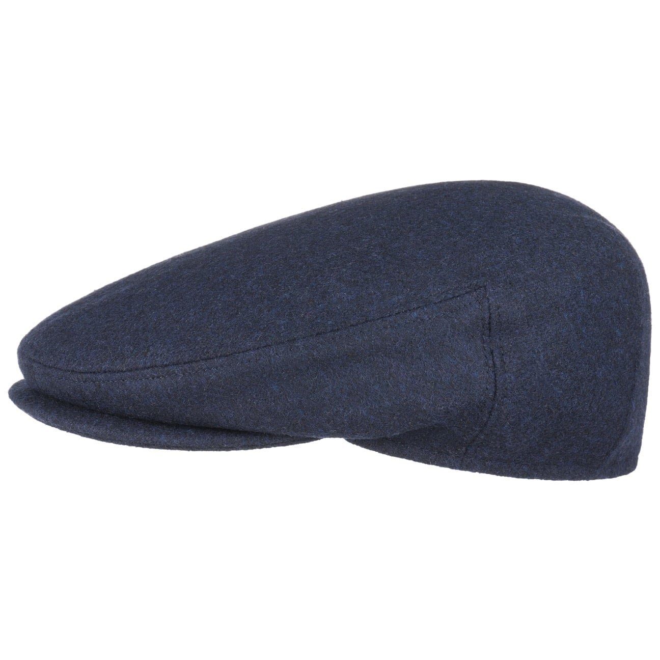 fein Lipodo Flat Cap (1-St) Flatcap mit in dunkelblau Italy Made Schirm