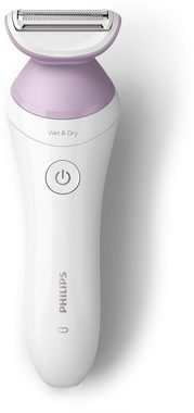 Philips Elektrokörperrasierer SatinShave Prestige BRL136/00, Aufsätze: 3, nass oder trocken, inkl. Handschuh