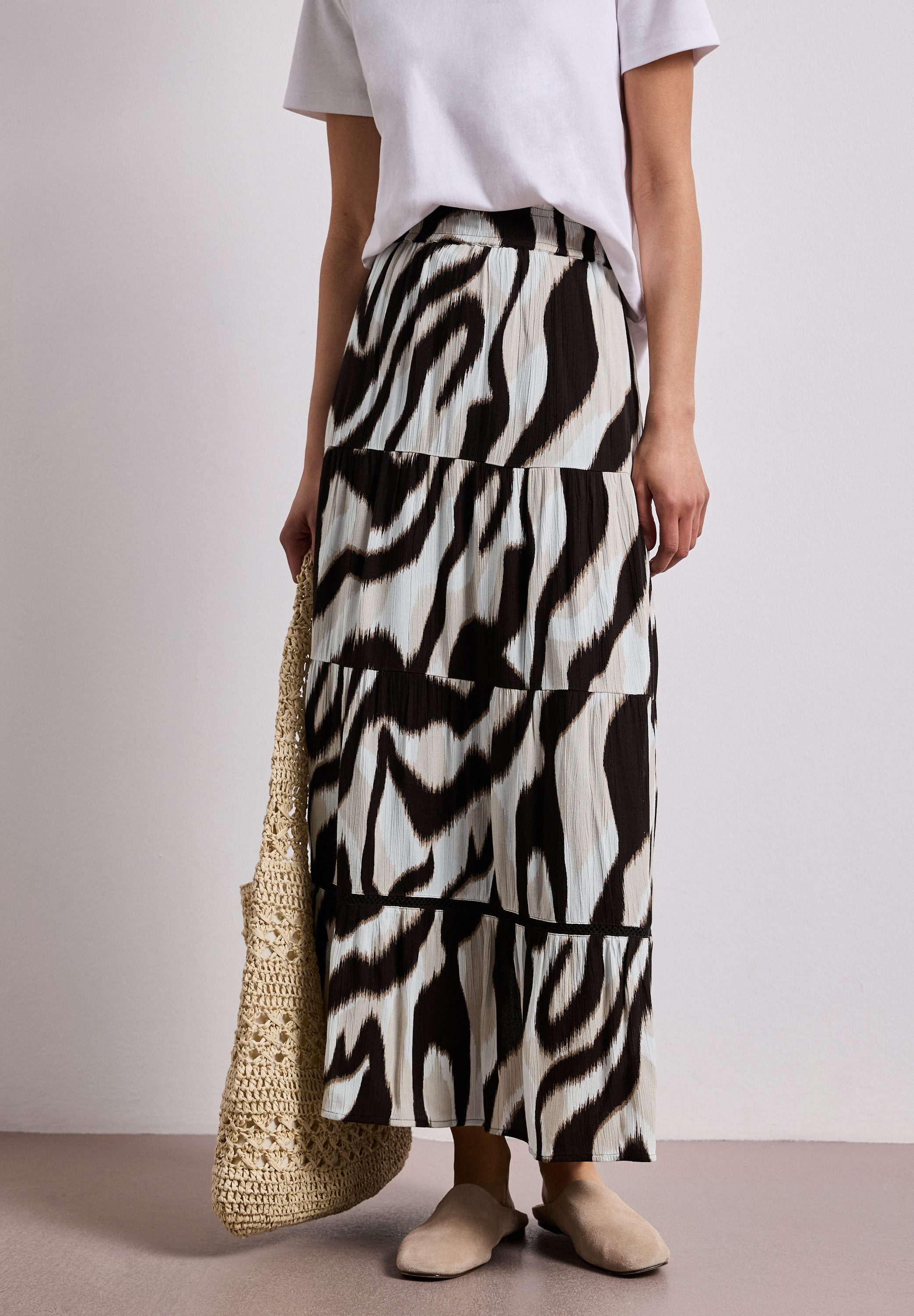 STREET ONE Maxirock im Paperbag-Style