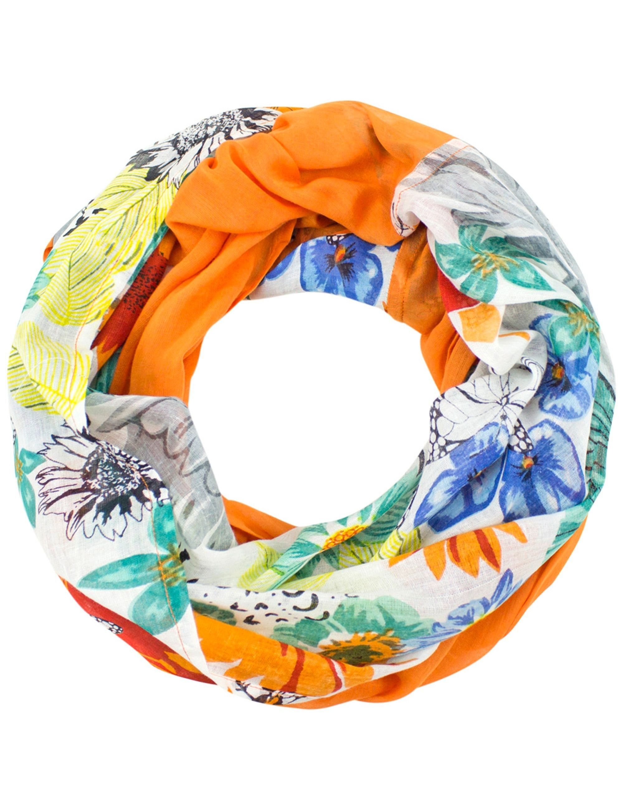 Modeschal Damen Loop Schal. 100% Baumwolle Schlauchschal. Loopschal
