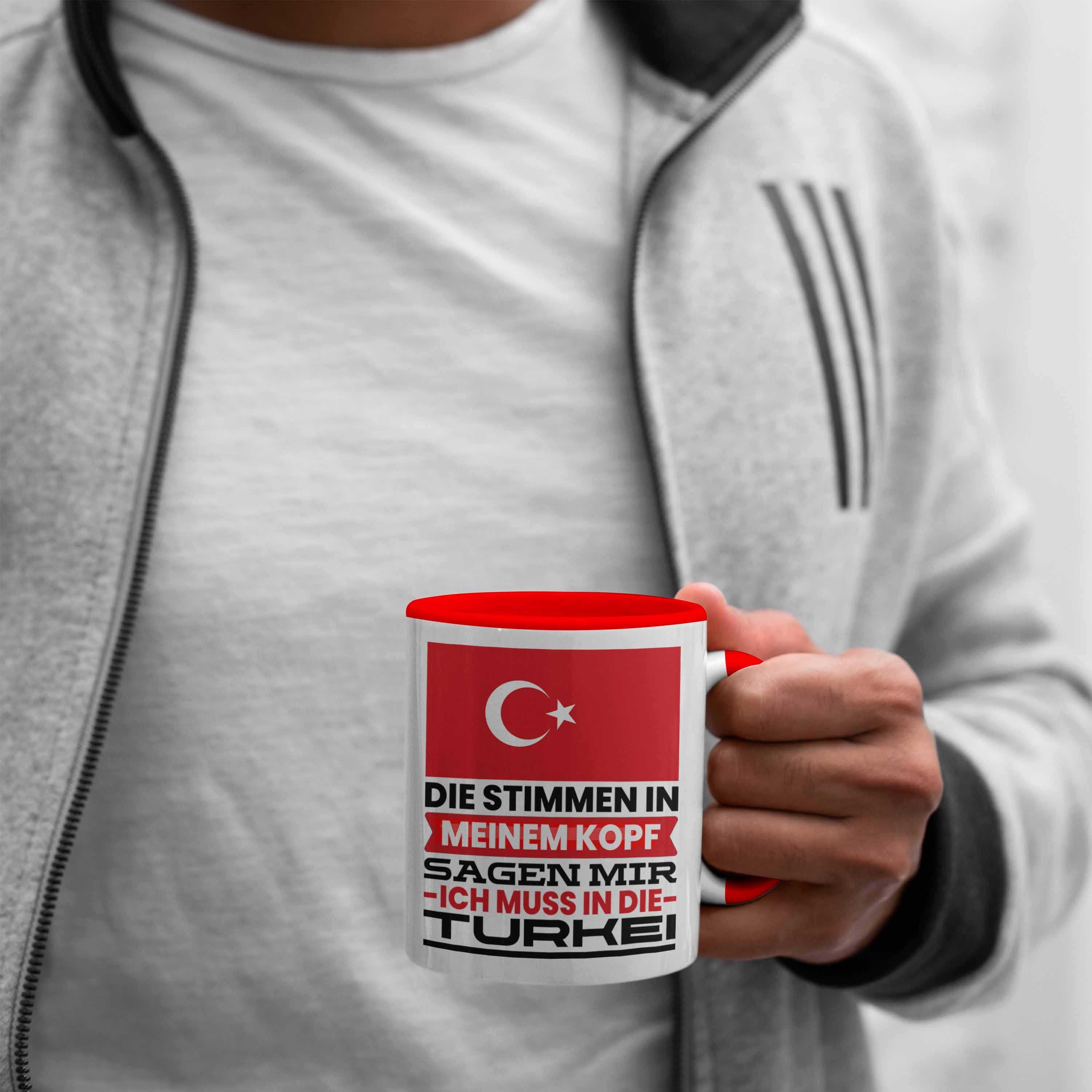 Trendation Tasse Türkei Tasse für Türken Mu Urlaub Ich Geburtstag Rot Geschenkidee Geschenk