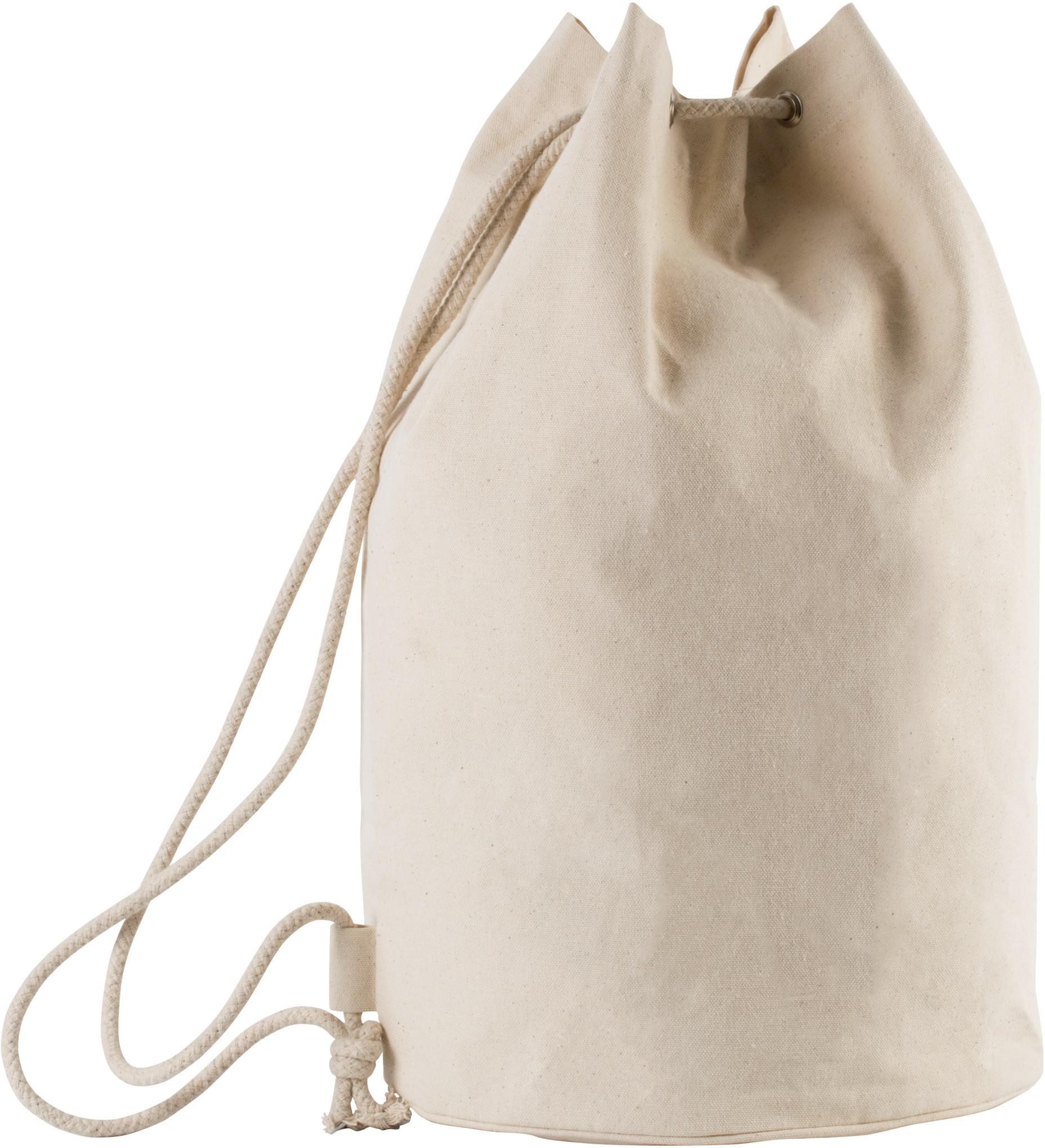 KiMOOD Freizeitrucksack Seesack aus Baumwolle. Mit Kordelzug