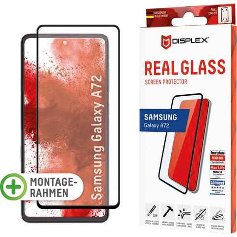 Displex DISPLEX Real Glass Panzerglas für Samsung Galaxy A72 (6,5) für Samsung Galaxy A72, Displayschutzfolie