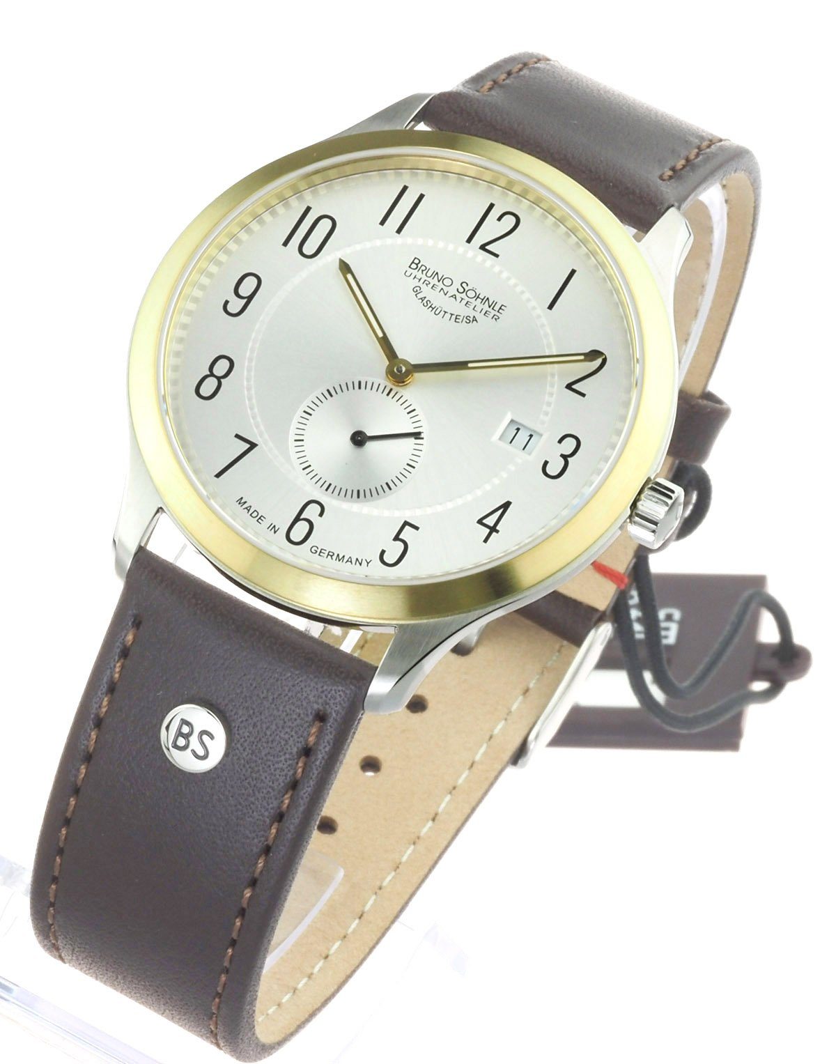 Uhr Neu Herren BRUNO Slim SÖHNLE Quarzuhr Saphirglas Lavoratore 17-23181-220