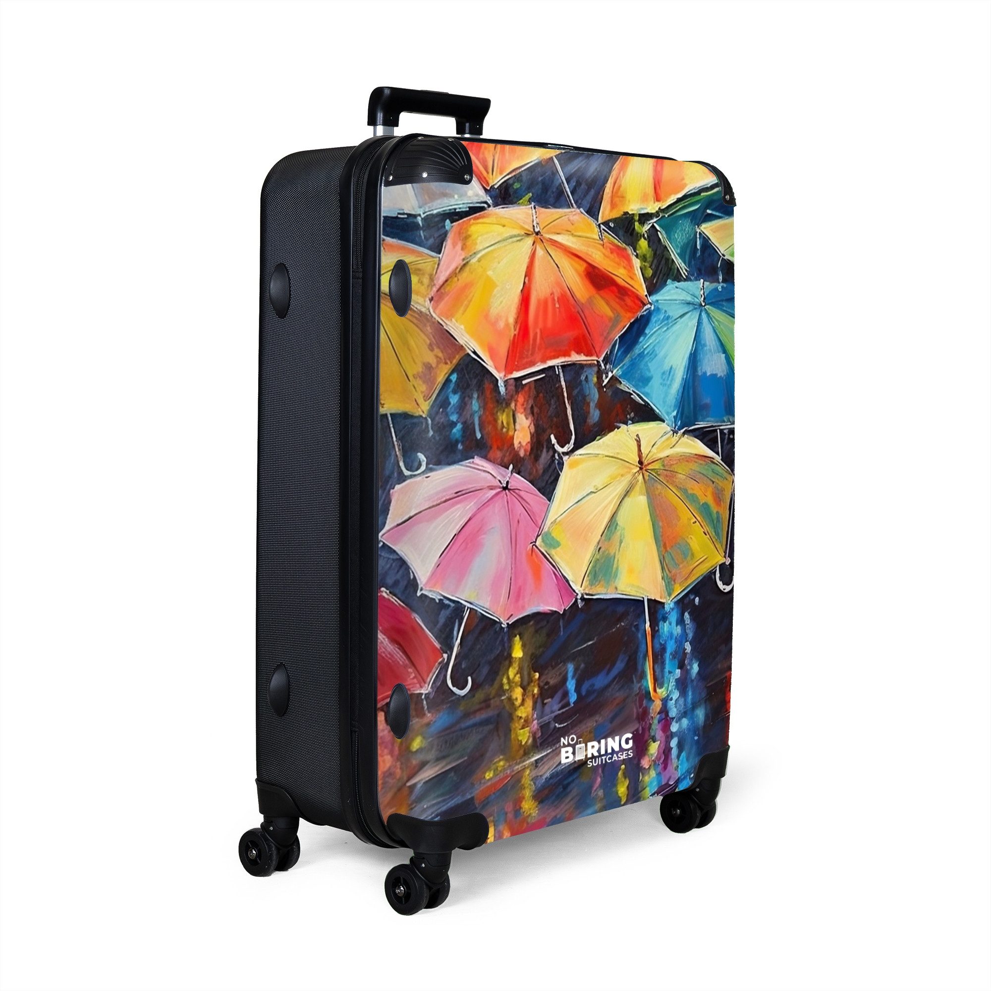 NoBoringSuitcases.com© Hartschalen-Trolley Regenschirme - Malerei - günstig online kaufen