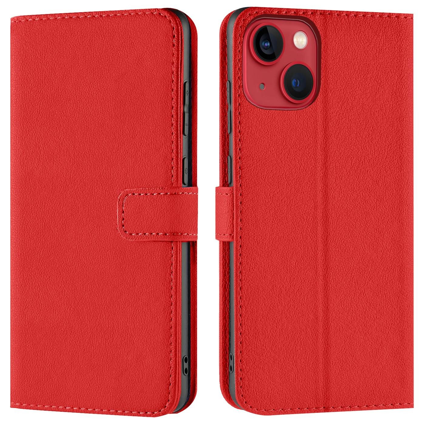 CoolGadget Handyhülle Wallet Klapp Tasche Book Case für Apple iPhone 13 Mini 5,4 Zoll, Hülle Klapphülle Flip Cover Etui Schutzhülle