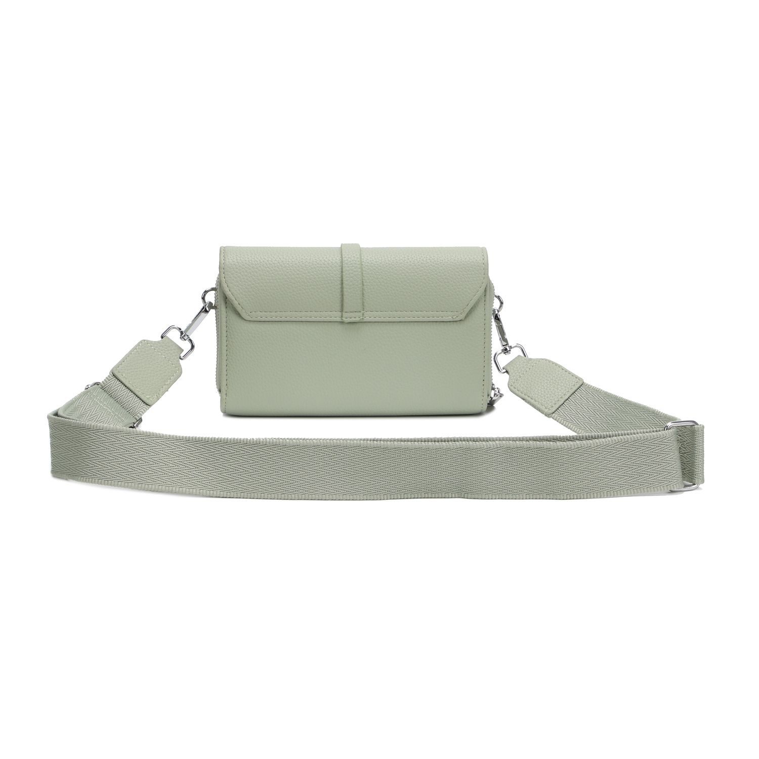 ITALYSHOP24 Schultertasche Damen Umhängetasche CrossBody Clutch Brusttasche Geldbörse Handytasche (einer Tasche mit einem breitem Muster Stoffgurt/Umhängeband), Bodybag Geldtasche Muster Taschengurt, leicht Gewicht