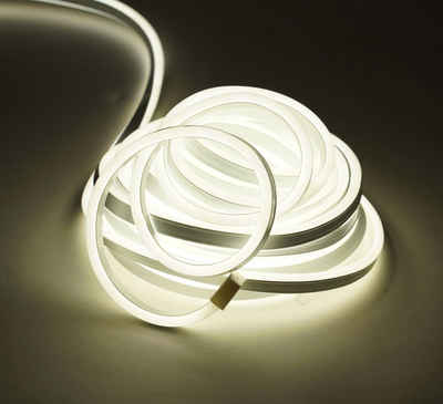 Spetebo LED-Lichterschlauch LED Lichtschlauch warmweiß - 10 m / 900 LED, 900-flammig, beleuchteter Lichterschlauch für Drinnen und Draußen