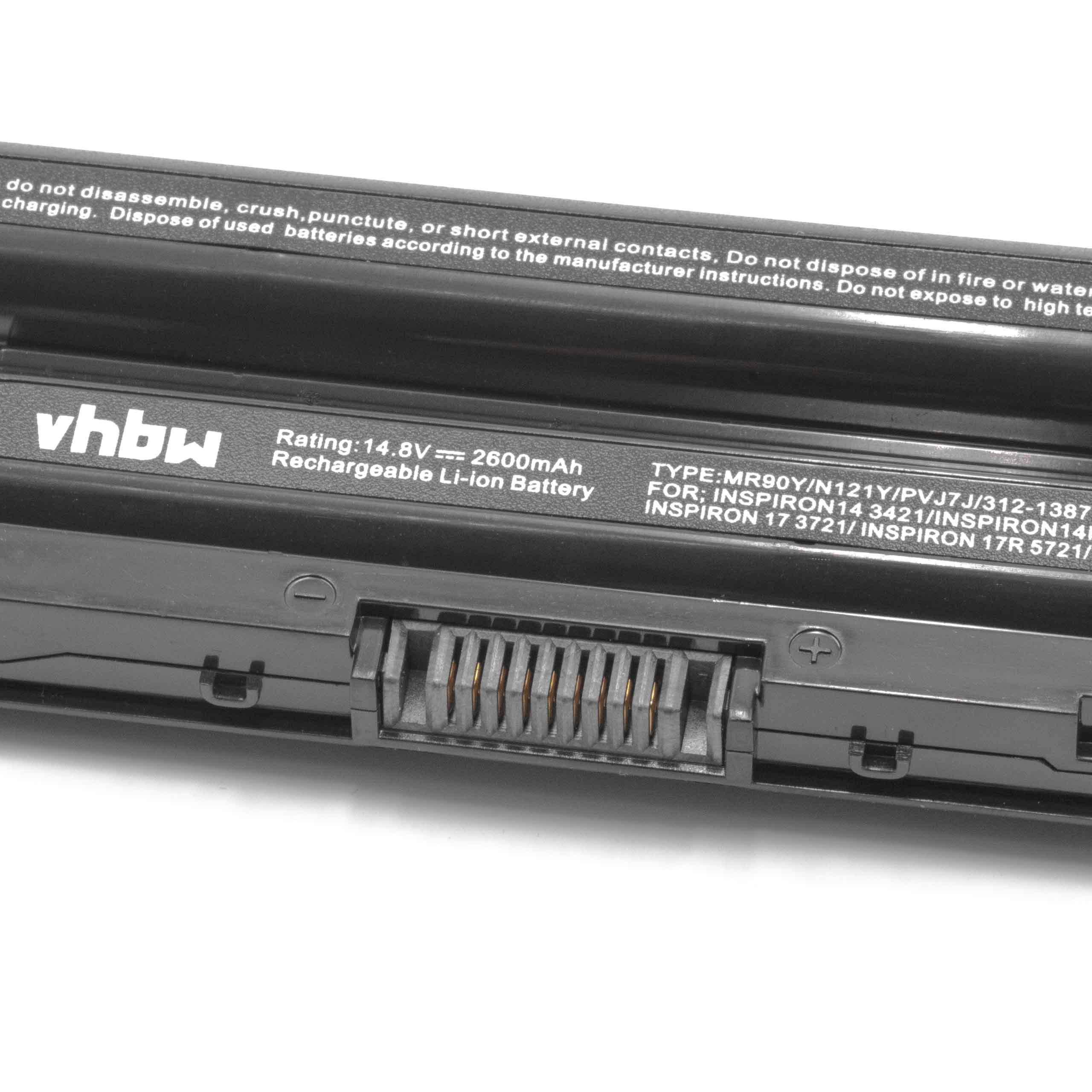 passend 15 / (3542), vhbw Series 14,8V, Notebook Inspiron 3000 für Notebook 3000 3000 (2600mAh, 15 (3541), (3543), Dell 2600 / 15 Netbook 3521 mAh Laptop-Akku Series 15 Series Li-Ion) Notebook