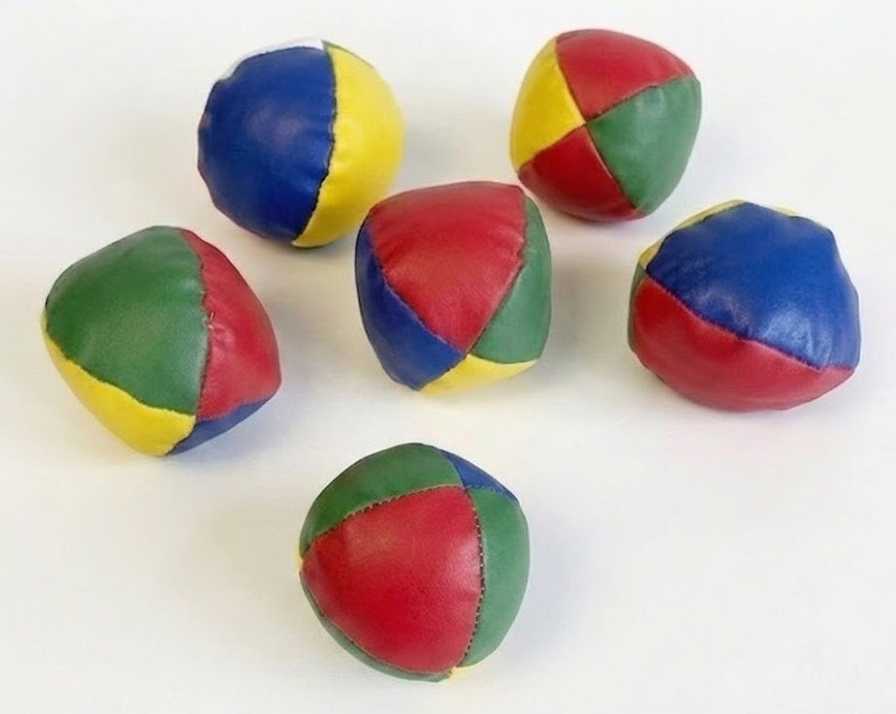 solex sports Jonglierball 6 er Set Jonglierbälle 6 cm Durchmesser 90 Gramm (6-St)