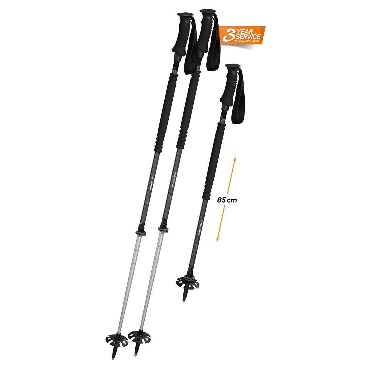 Komperdell Trekking-Stöcke Komperdell T2 Thermogrip Tourenstock, Wanderstock, Trekkingstock