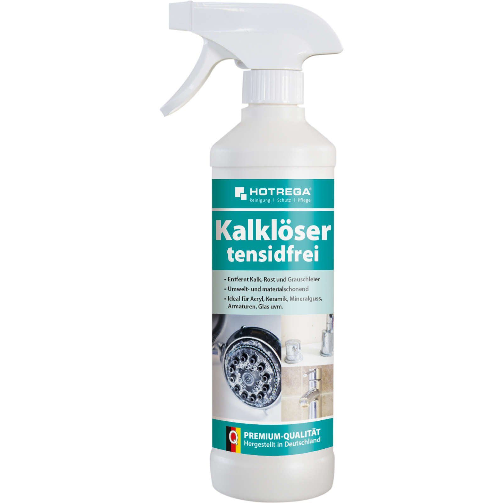HOTREGA® Kalklöser tensidfrei Kalkreiniger Kalkstein Entferner Kalk Ex 500ml Kalklöser