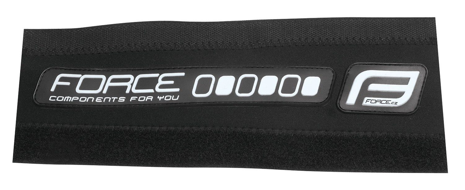 FORCE Fahrradketten chainstay protector F RUBBER neop.9.5cm. black-wh