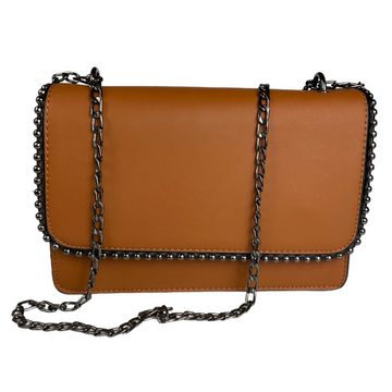 Taschen4life Handtasche kleine Umhängetasche mit Kette 284, als Clutch oder Schultertasche tragbar, Abendtasche it bag