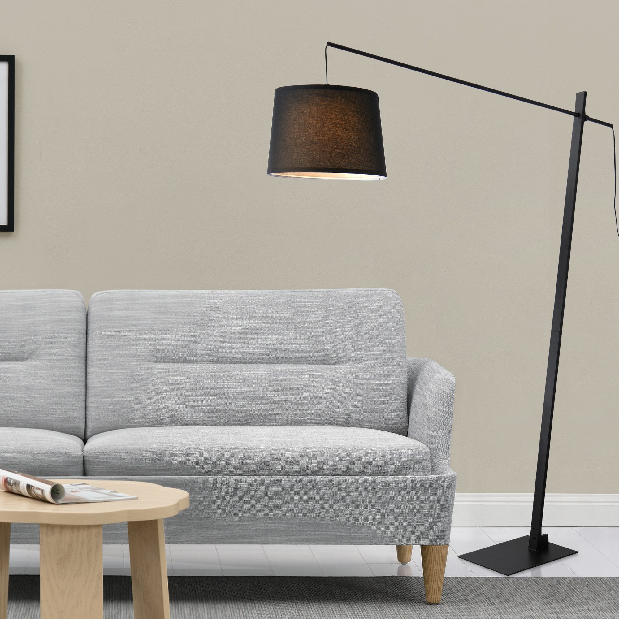 lux.pro Stehlampe, ohne Leuchtmittel, »Nesna« Textil günstig online kaufen