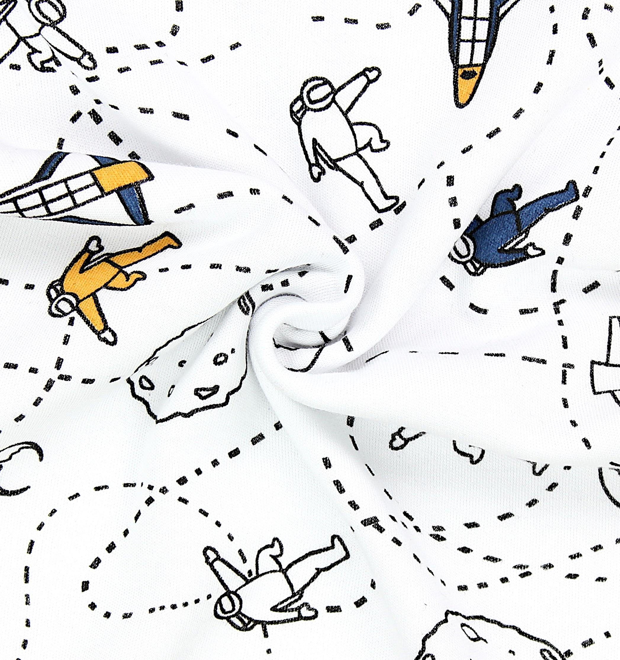 Schwarz / Kinder Schlafanzug Weiß Kurzarm Sommer TupTam Kosmonauten Schlafanzug Pyjama 2-teilig Jungen Set