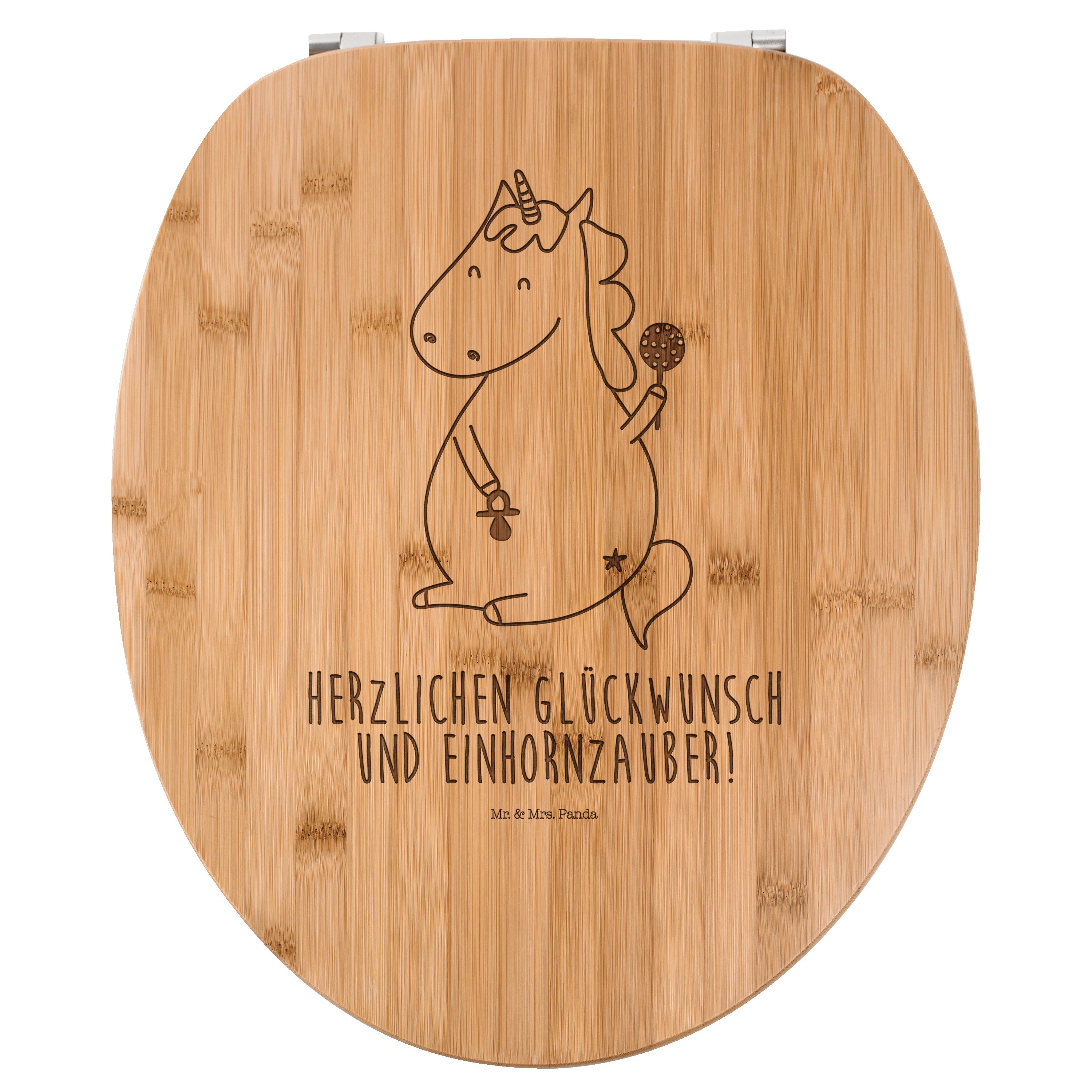 WC-Sitz Einhorn Baby - Transparent - Geschenk, Klobrille, WC-Sitz, Toilette