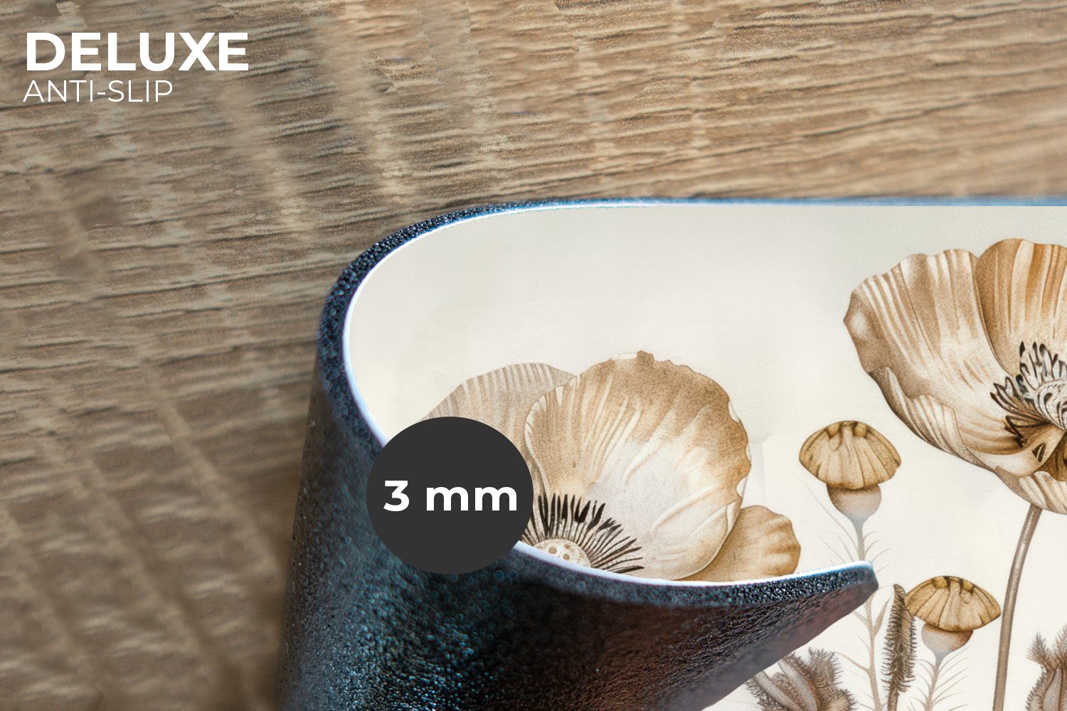 MuchoWow Platzset Blumen - Beige - Natur - Illustration, (6-St), Platzsets, günstig online kaufen