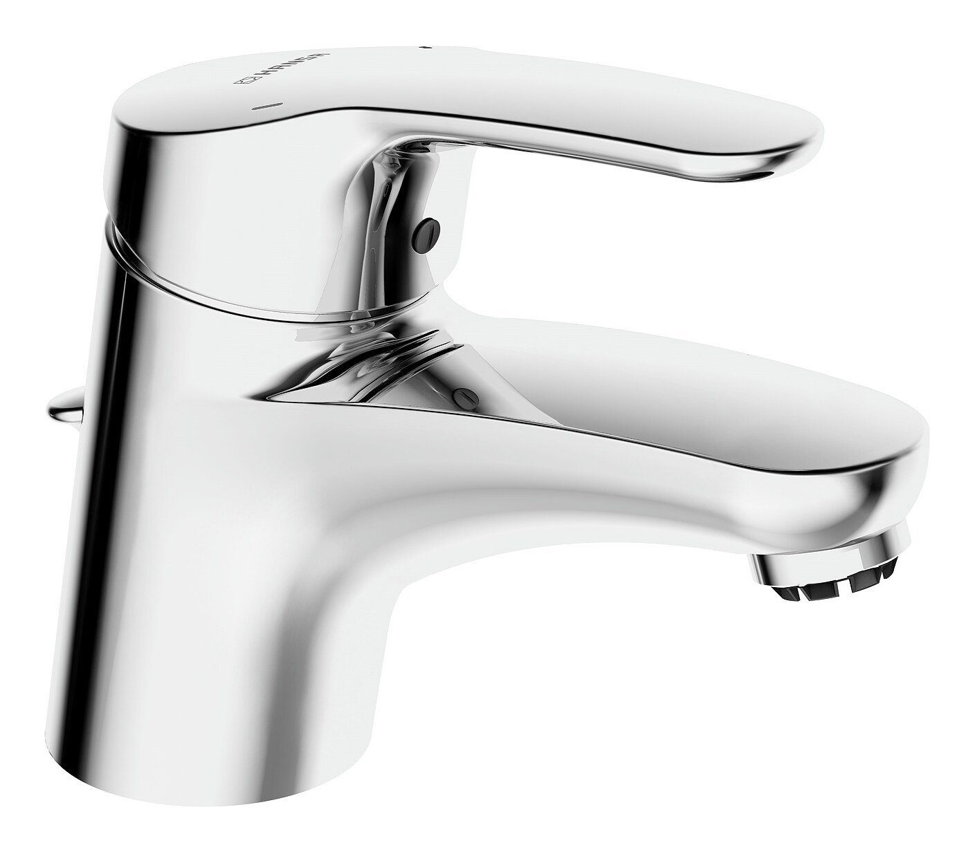 HANSA Waschtischarmatur Hansamix Einhand-Einlochbatterie XS f. offene Heißwasserbereiter Ausladung