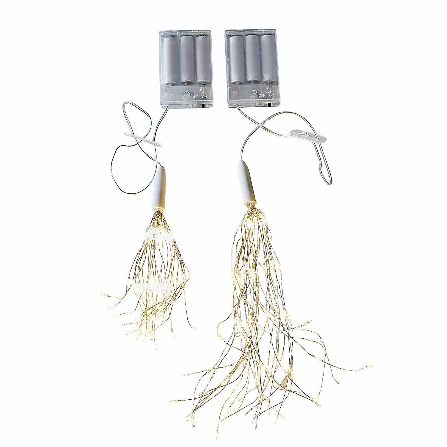 Lichterkette Lichterkette 2er Set Carbini silber