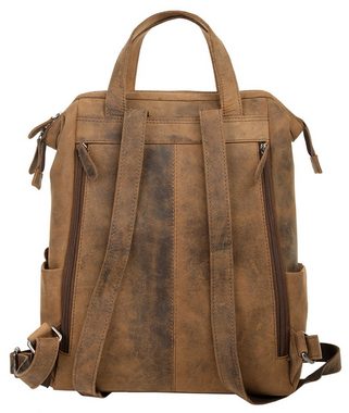 Bagan Laptoprucksack, echt Leder