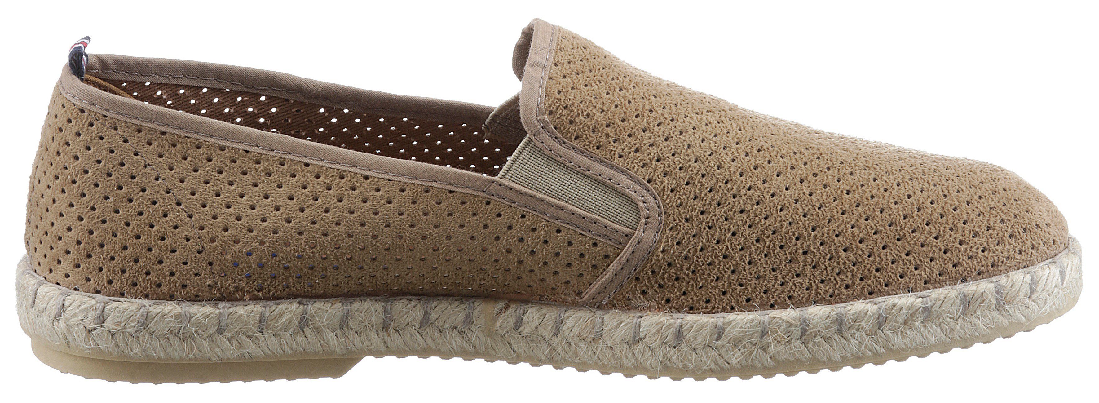 VERBENAS Tom Pacific Espadrille, Loafer, Slipper, Sommerschuh, Strandschuh mit Stretcheinsätze