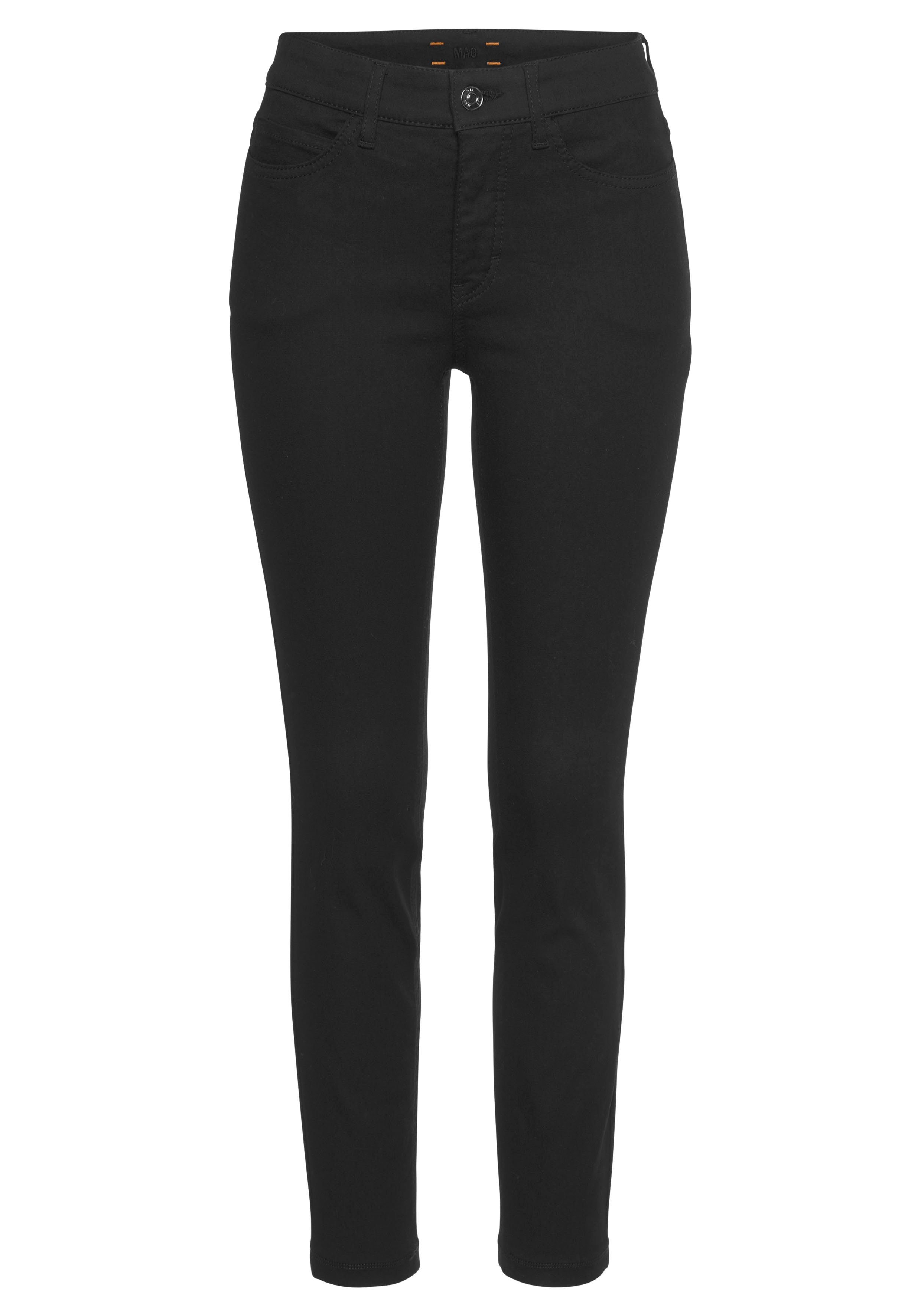 Skinny-fit-Jeans sitzt Hiperstretch-Skinny Power-Stretch ganzen Tag Qualität bequem MAC den black-black