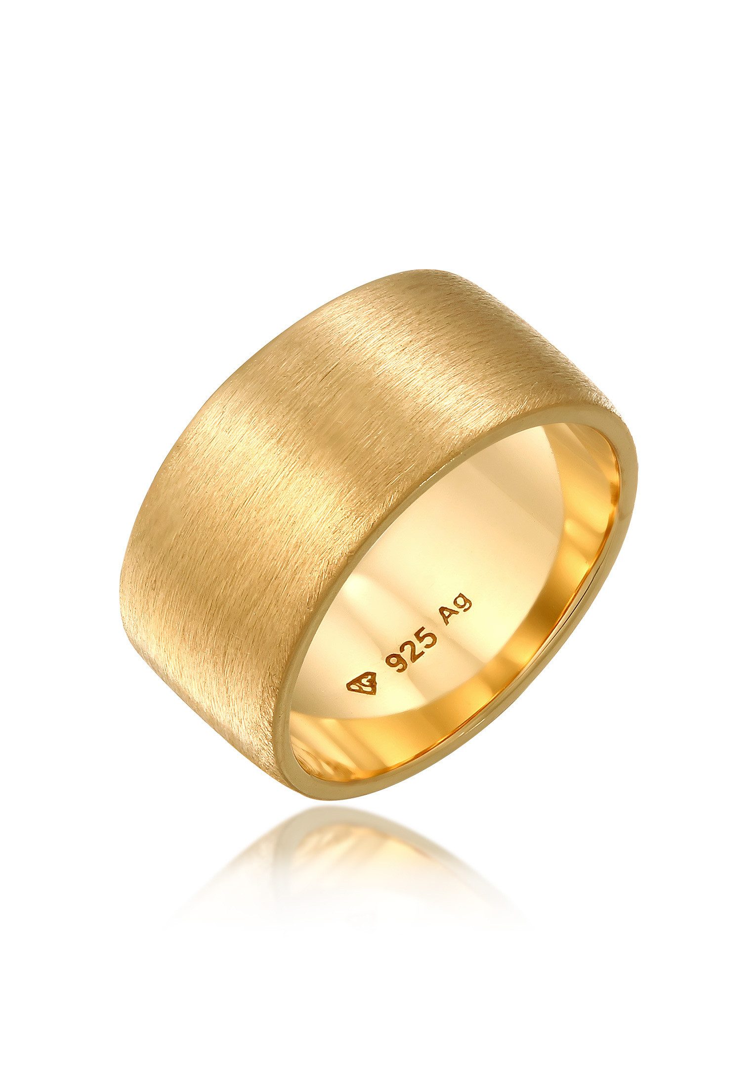 Elli Fingerring Bandring Breit Matt Gebürstet günstig online kaufen