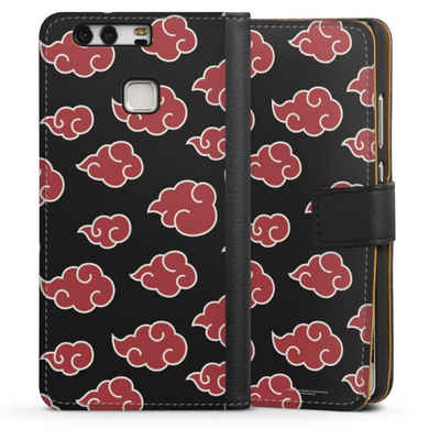 DeinDesign Handyhülle Offizielles Lizenzprodukt Naruto Shippuden Akatsuki Akatsuki Pattern, Huawei P9 Hülle Handy Flip Case Wallet Cover Handytasche Leder