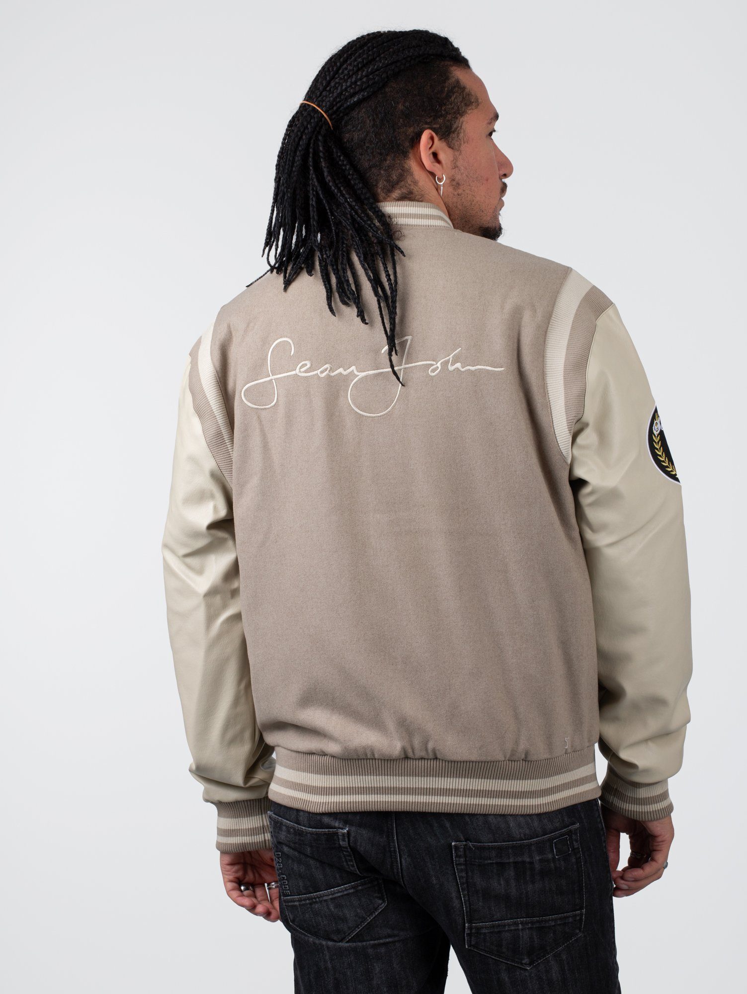 Sean John Collegejacke Sean John Script Logo College Jacket