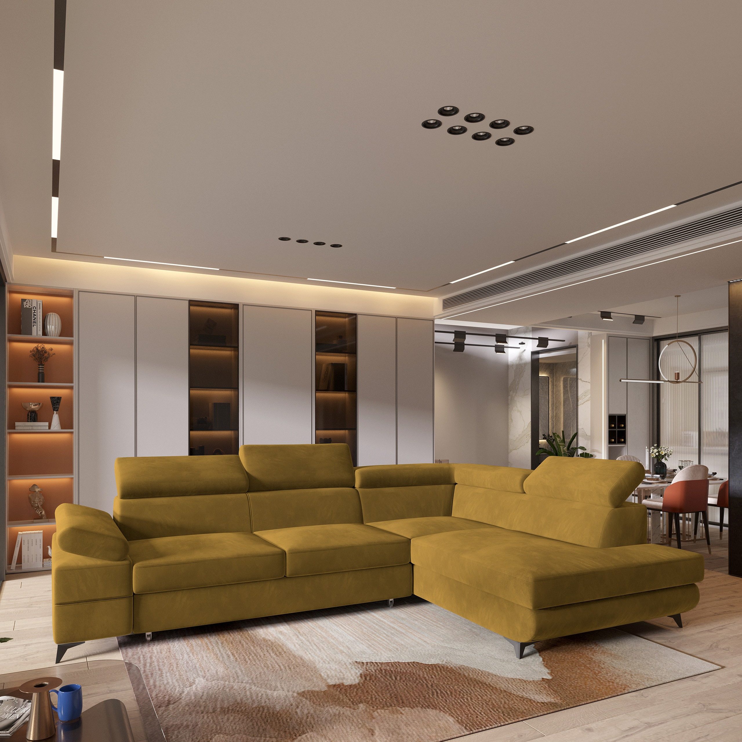 Masseno Ecksofa FAVIEN mit Schlaffunktion L-Form, günstig online kaufen