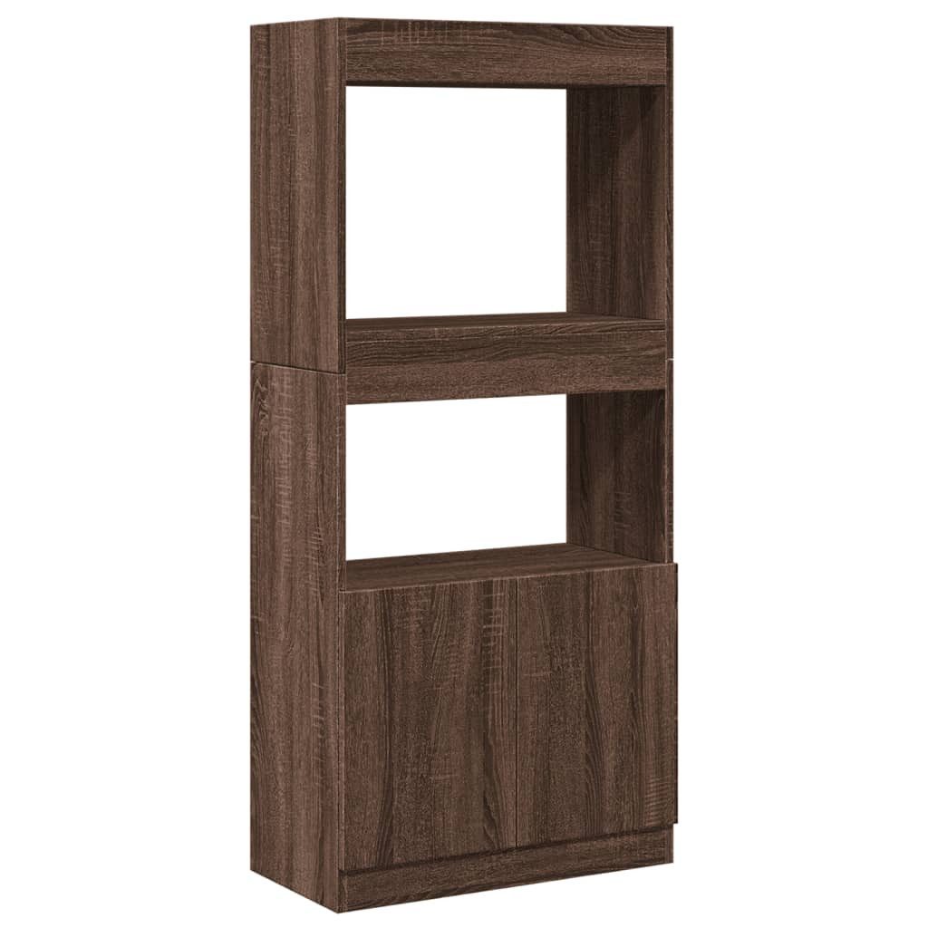 vidaXL Bücherregal Highboard Braun Eichen-Optik 63x33x140 günstig online kaufen