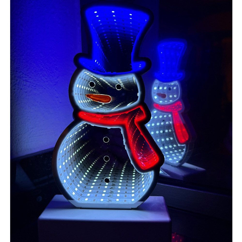 Star-Max Beleuchtetes Fensterbild 36310 LED-Schneemann Infinity günstig online kaufen