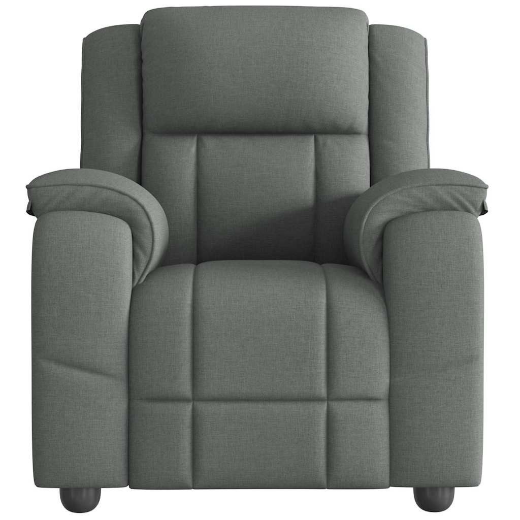 vidaXL Sessel Massage-Relaxsessel, Stoff, Dunkelgrau (1-St)