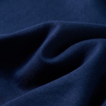 vidaXL A-Linien-Kleid Kinder-Pulloverkleid mit Streifen aus Pailletten Marineblau 128
