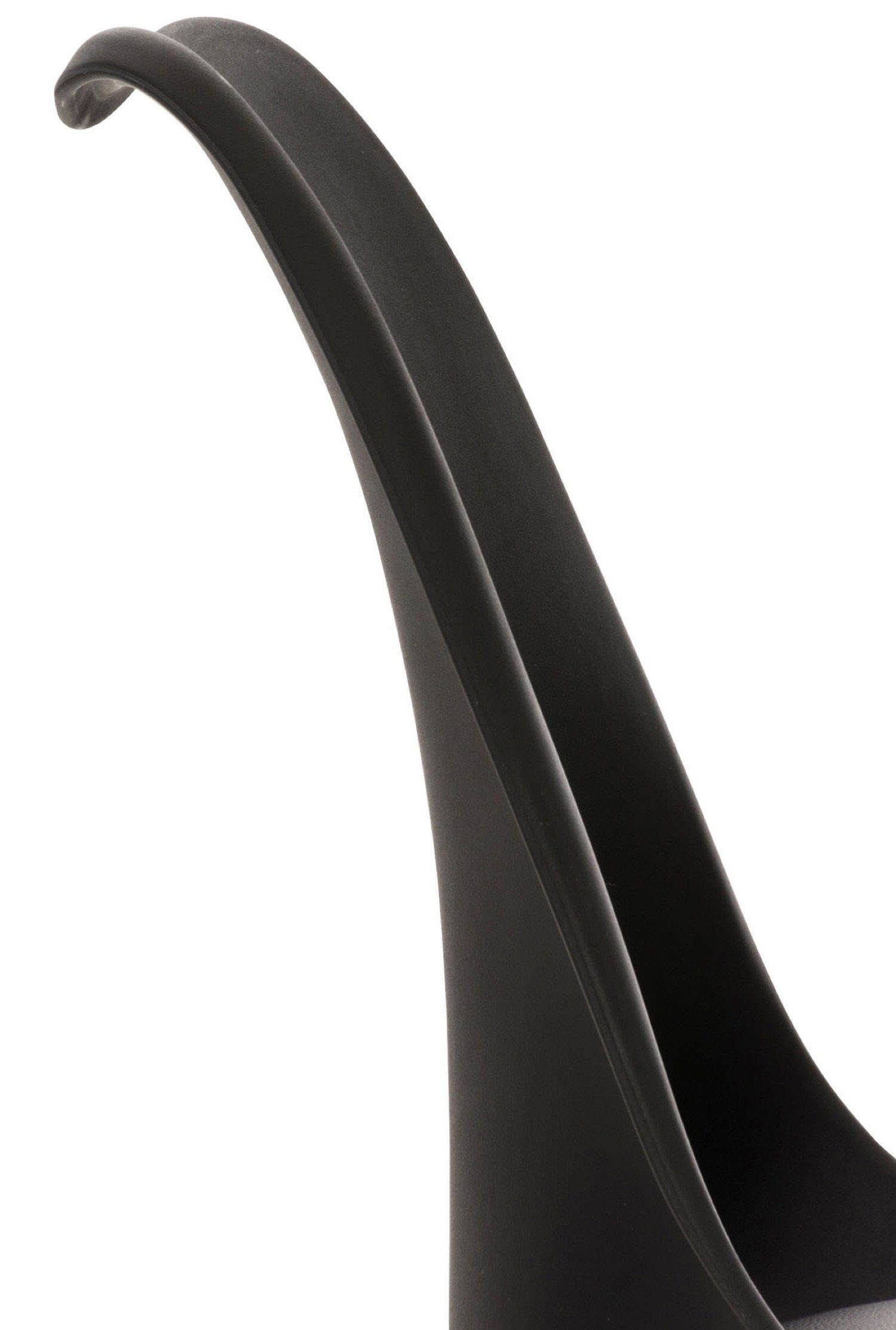 Lines TPFLiving Kunstlederbezug 49 - mit Besucherstuhl x (TxBxH): 50 - x Gestell (Küchenstuhl Esszimmerstuhl schwarz - Maße Farbe: Buchenholz natura), 83cm
