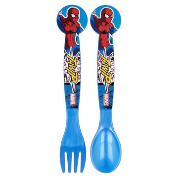 Spiderman Kindergeschirr-Set (7-tlg), Kunststoff, Kinder Frühstückset