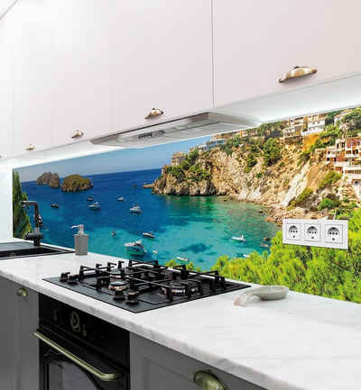 MyMaxxi Dekorationsfolie Küchenrückwand Landschaft Lagune Meer selbstklebend Spritzschutz Folie