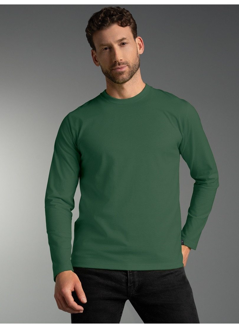Trigema T-Shirt TRIGEMA Langarmshirt aus 100% Baumwolle (1-tlg)