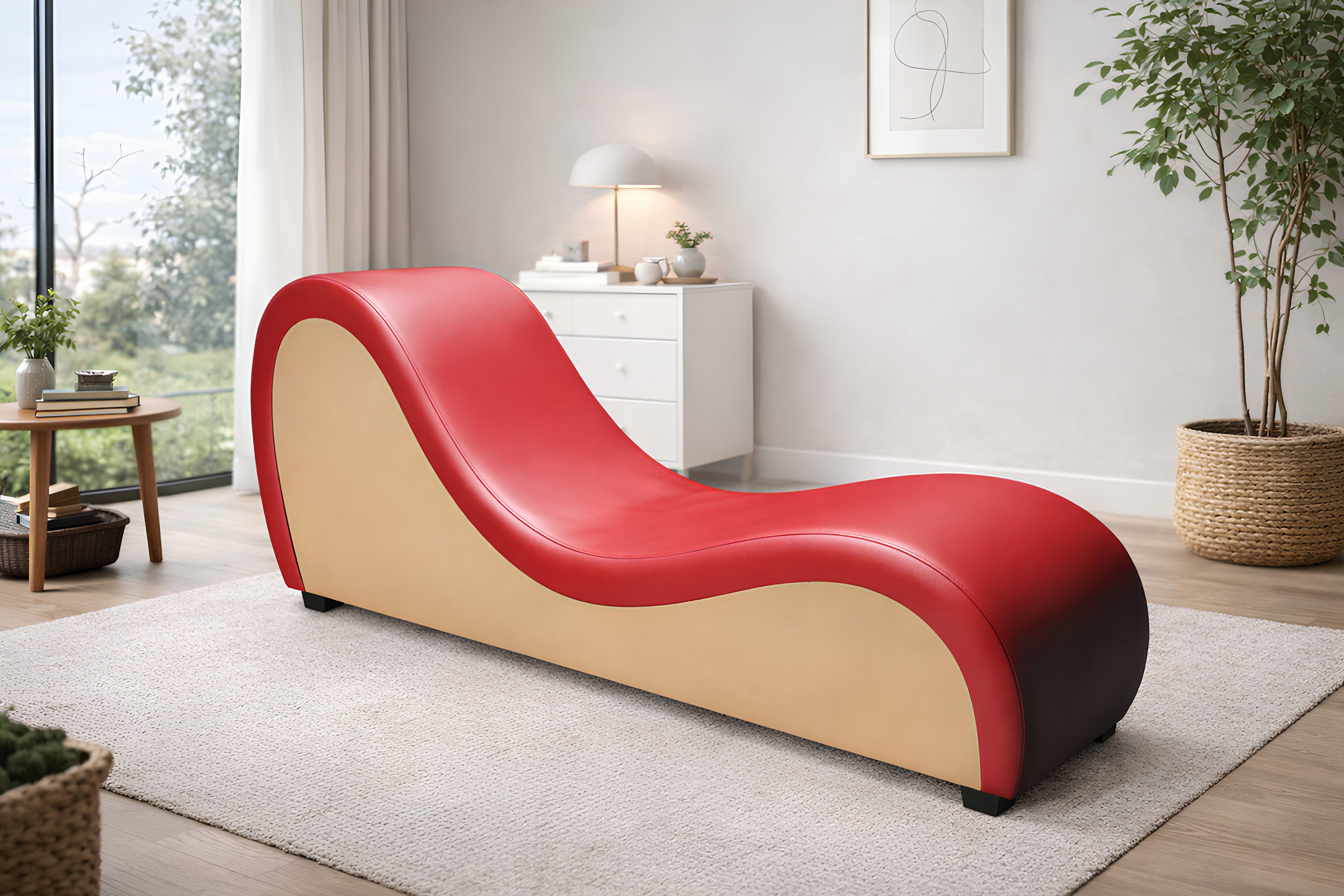 Xlmoebel Chaiselongue Luxus Tantrasofa – Chaiselongue Relax Liege & Designer Sessel Sofort, Chaiselongue 1 Teile, Hergestellt in Europa