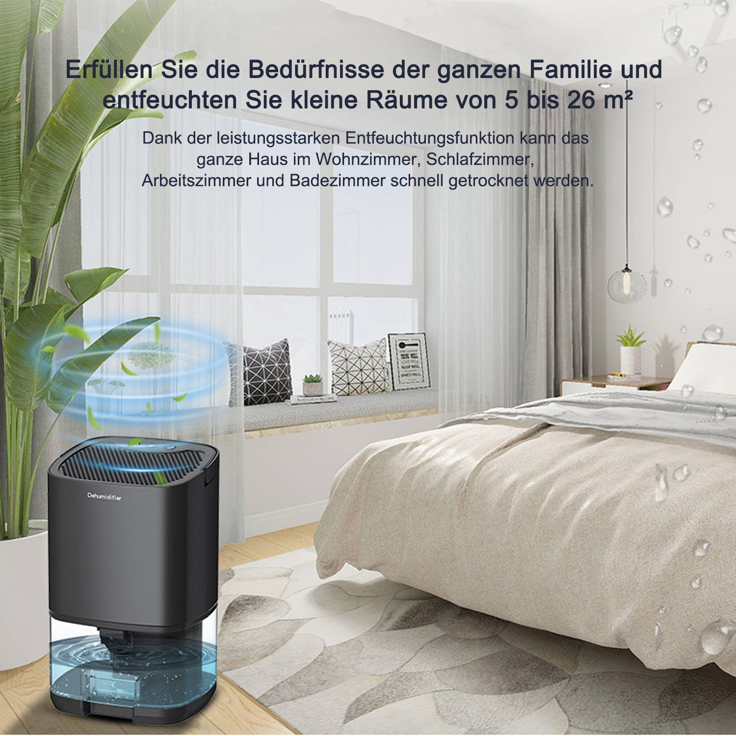 MODFU Luftentfeuchter Tragbarer Mini Raumentfeuchter Entfeuchter Automatisc günstig online kaufen