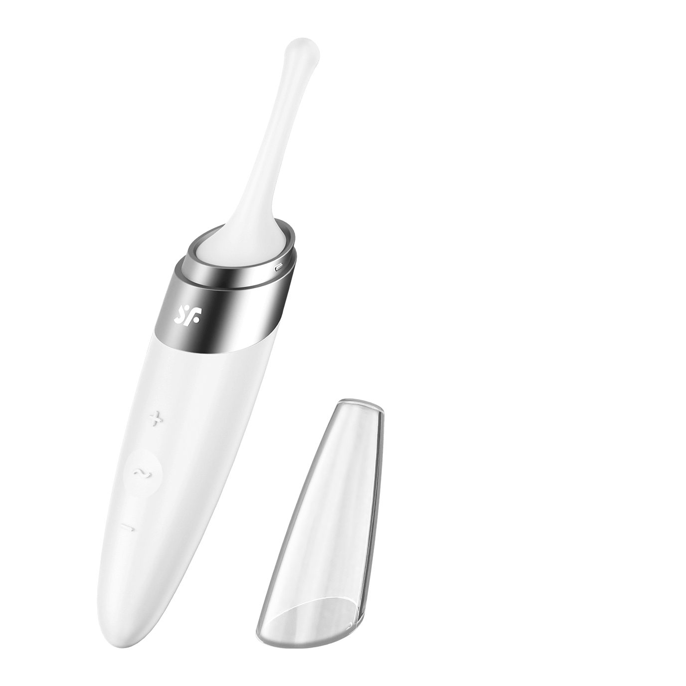 Satisfyer Klitoris-Stimulator Satisfyer Tip-Vibrator 'Twirling Delight, 17 cm, wasserdicht (IPX7) weiß