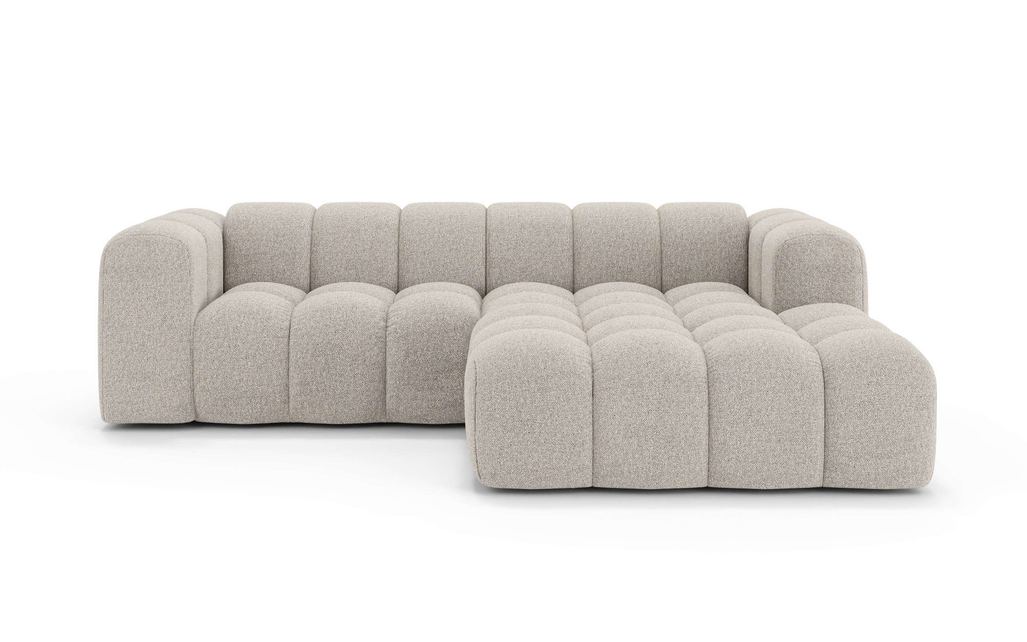 OTTO home Ecksofa KALLIE Design-Sofa mit Wellenunterfederung, Bubble-Optik, günstig online kaufen