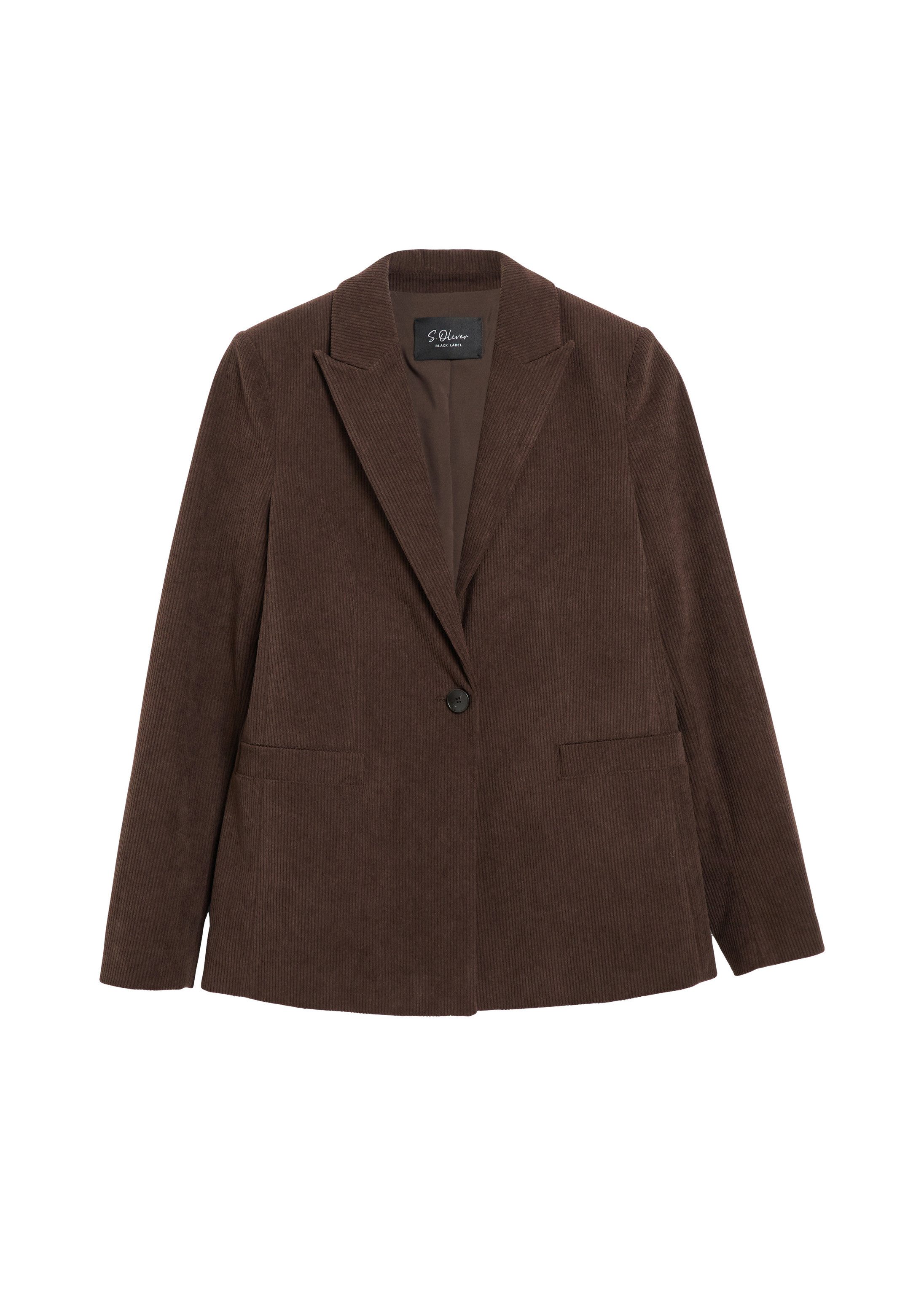 s.Oliver Jackenblazer Indoor-Blazer Cord-Blazer