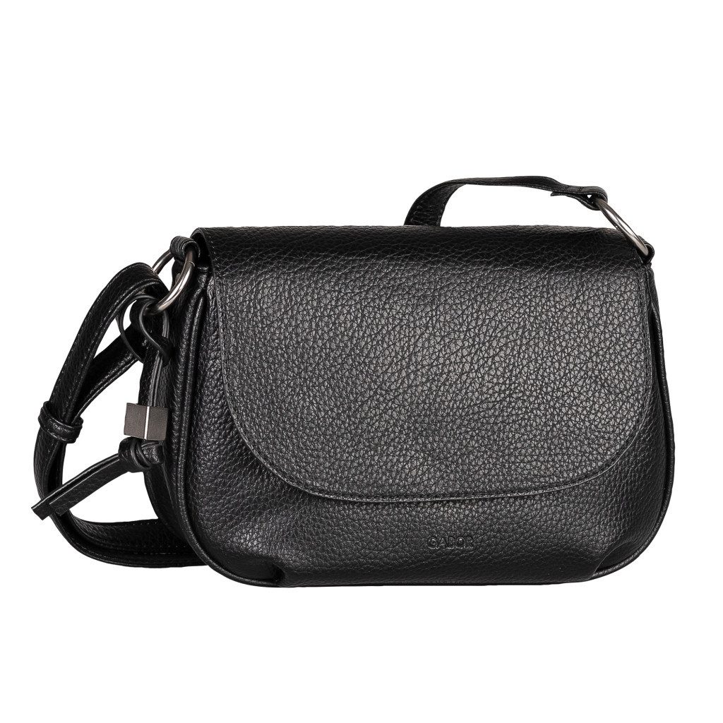 Gabor Satteltasche Rosina, lässiger Look mit softem Material und markantem Metalldetail am Zipper