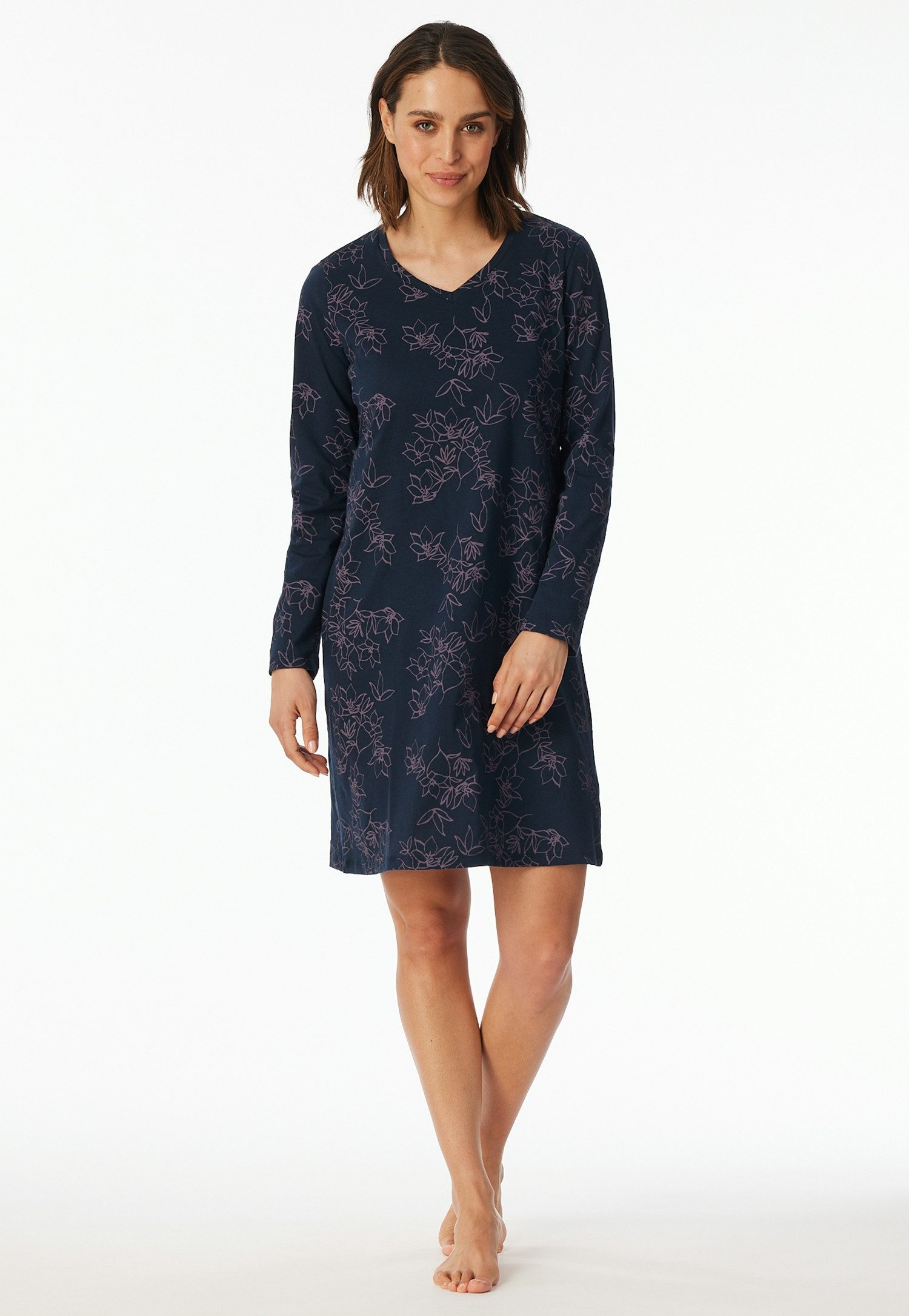 uncover by SCHIESSER Nachthemd Uncover Nightwear (0) Baumwolle, Single Jers günstig online kaufen